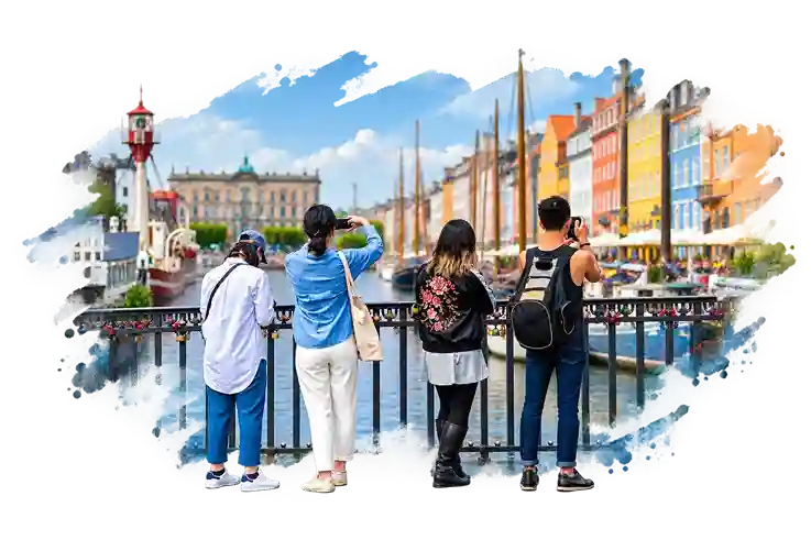 Tours & experiences travel service illustration